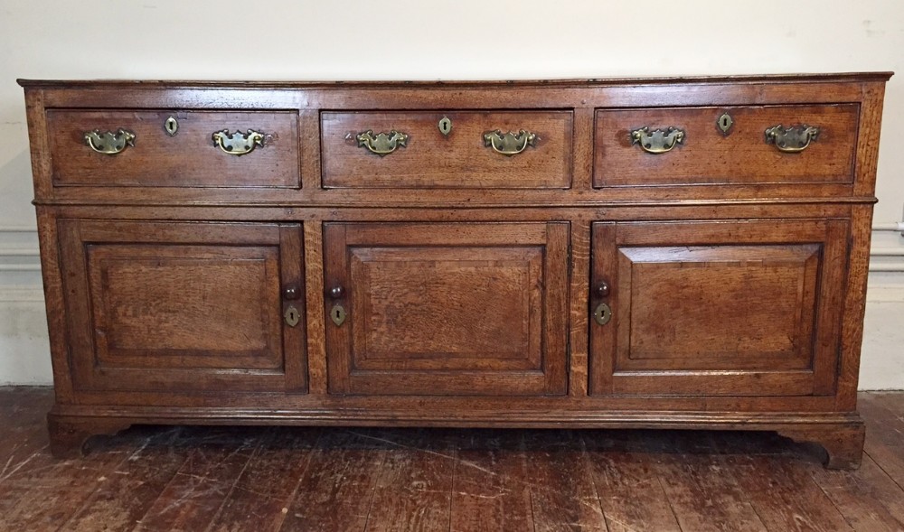 A George 111 oak dresser base c 1790
