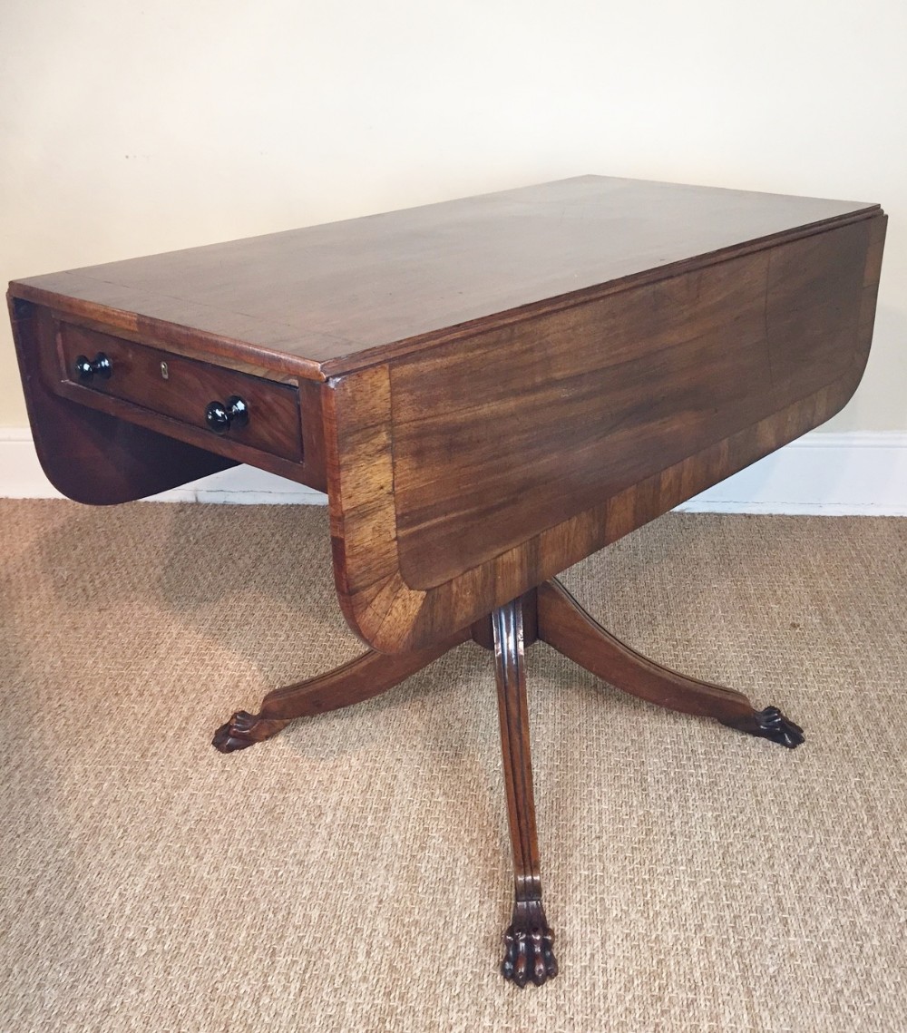 A George IV mahogany drop flap Pembroke table c 1820