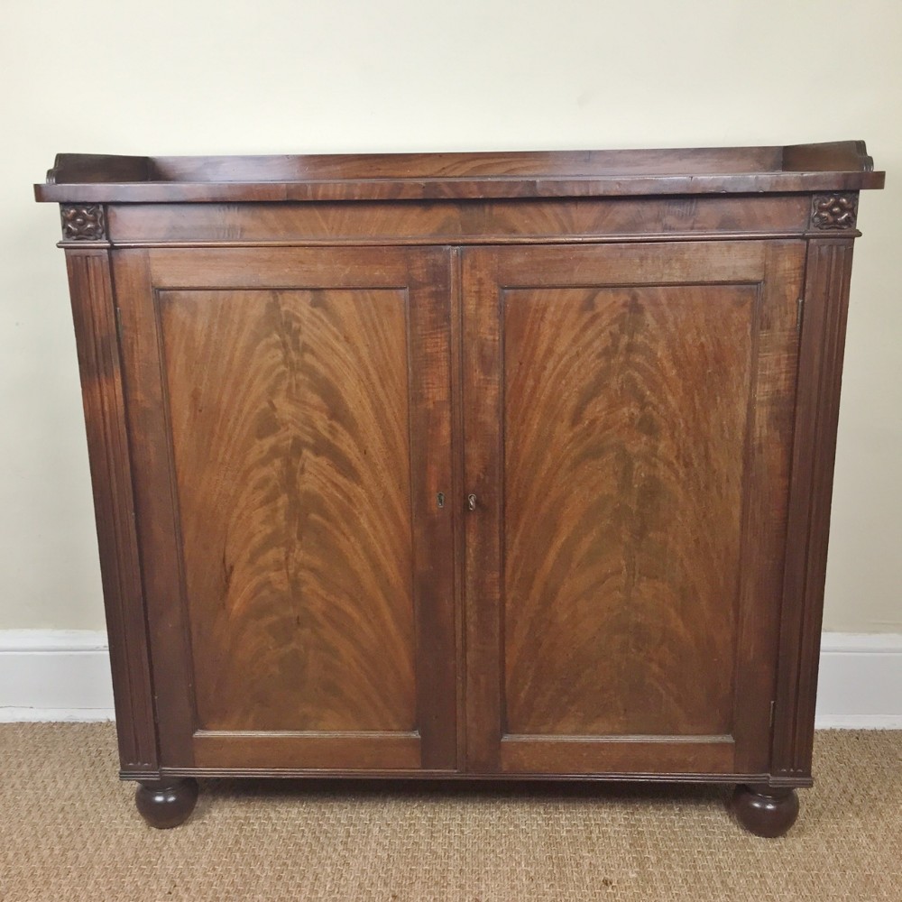 A George IV mahogany side cabinet c 1825 attributed to Gillows