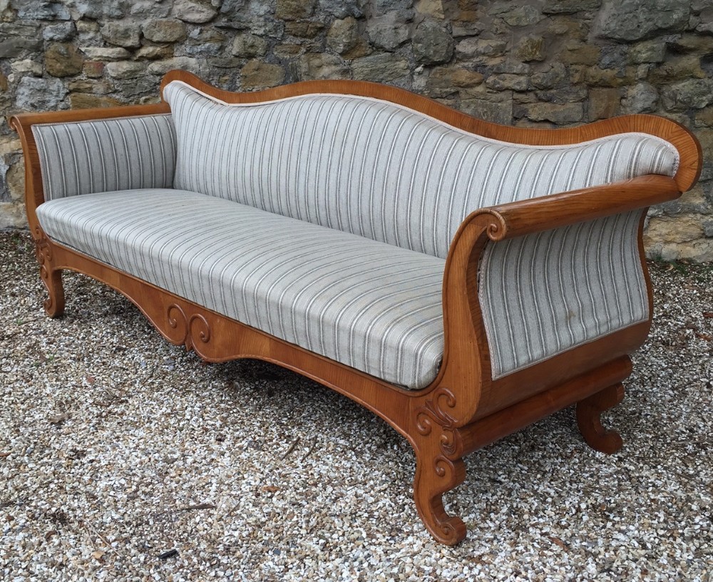 A Danish Ash three seater sofa circa 1840