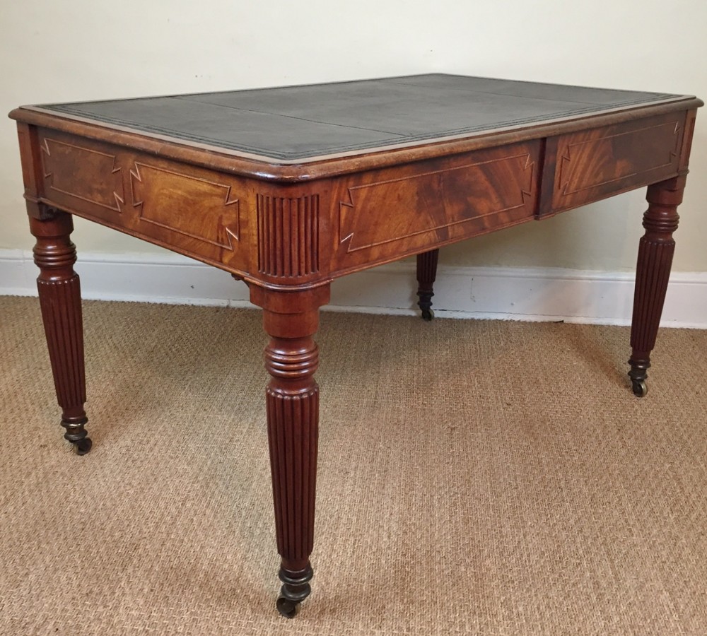 A George IV Mahogany library table circa 1830 attributed to Gillows