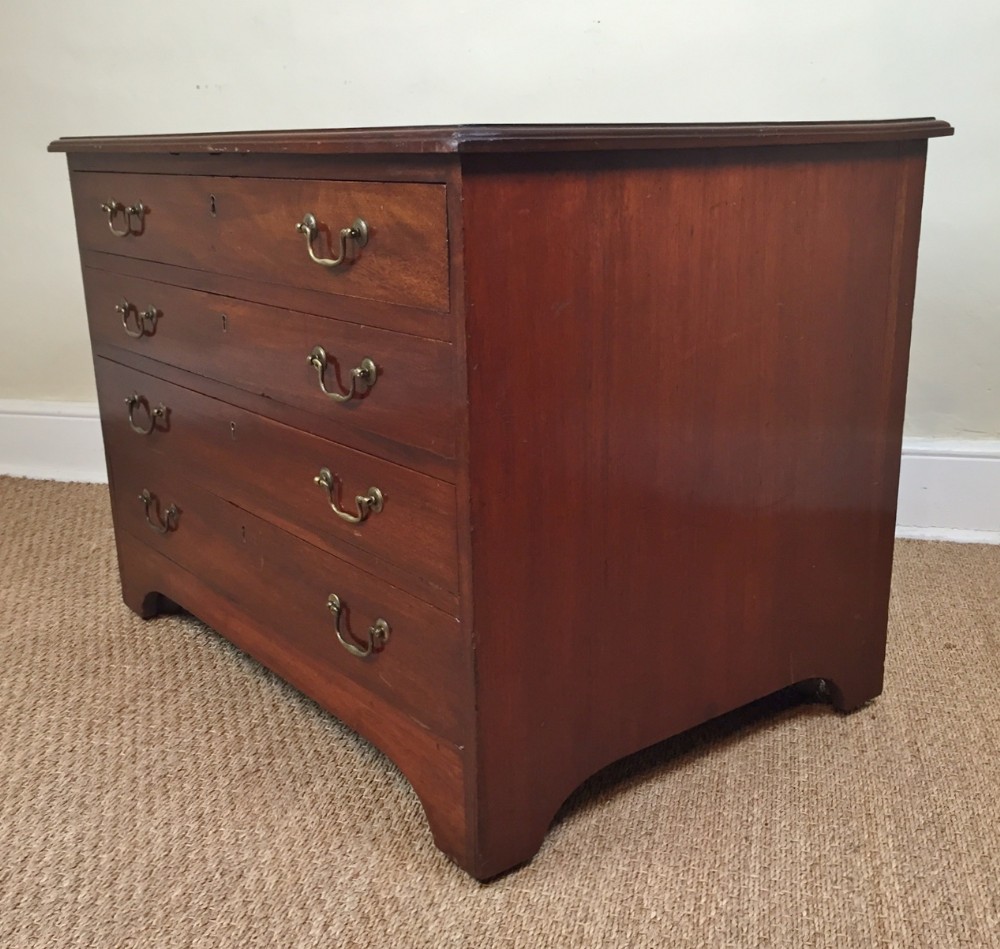 An Edwardian mahogany plan chest c 1910 