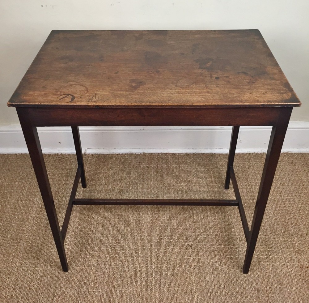 A George 111 mahogany rectangular lamp table c 1780