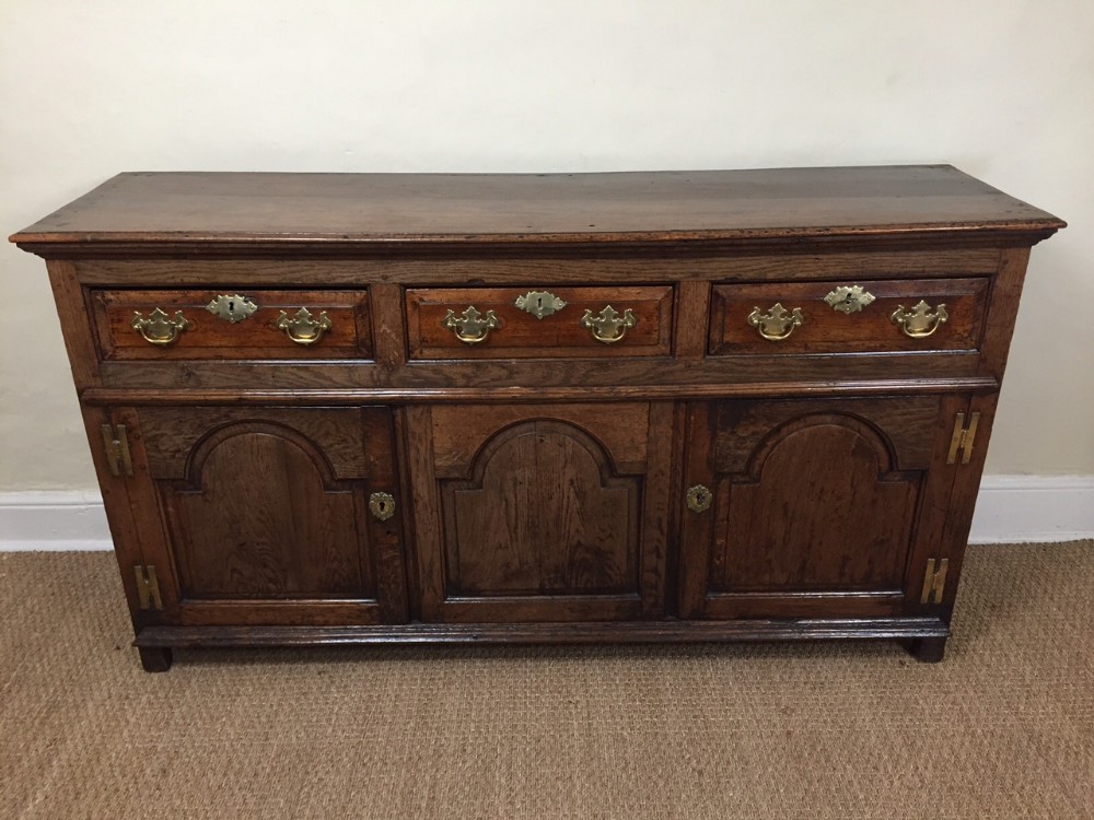 A George 111 oak North Wales dresser base c 1760