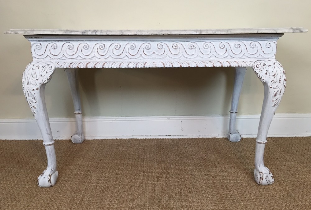 A late Georgian painted console table c 1830 