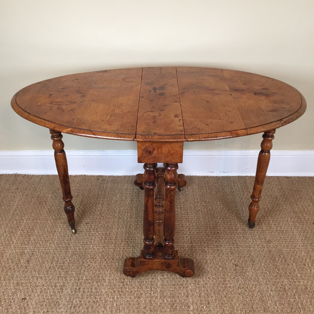 A rare mid 19th c cedar wood Sutherland Table c 1860