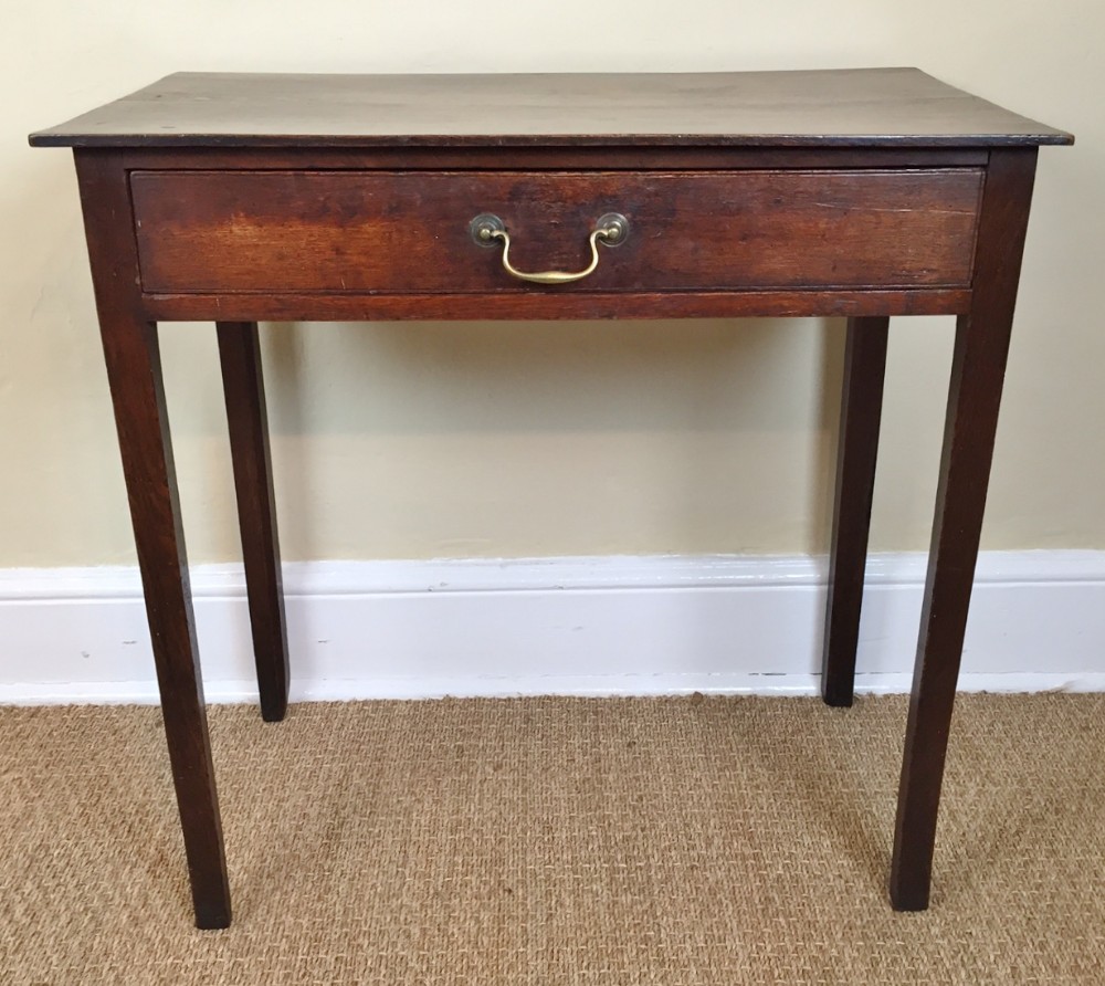 A George 111 oak sidetable circa 1800