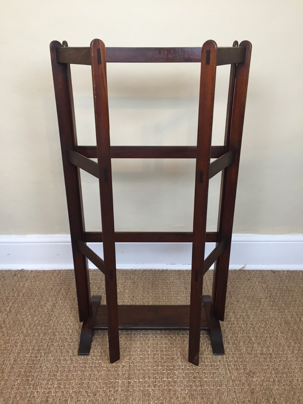 A George 111 mahogany folding towel rail circa 1800