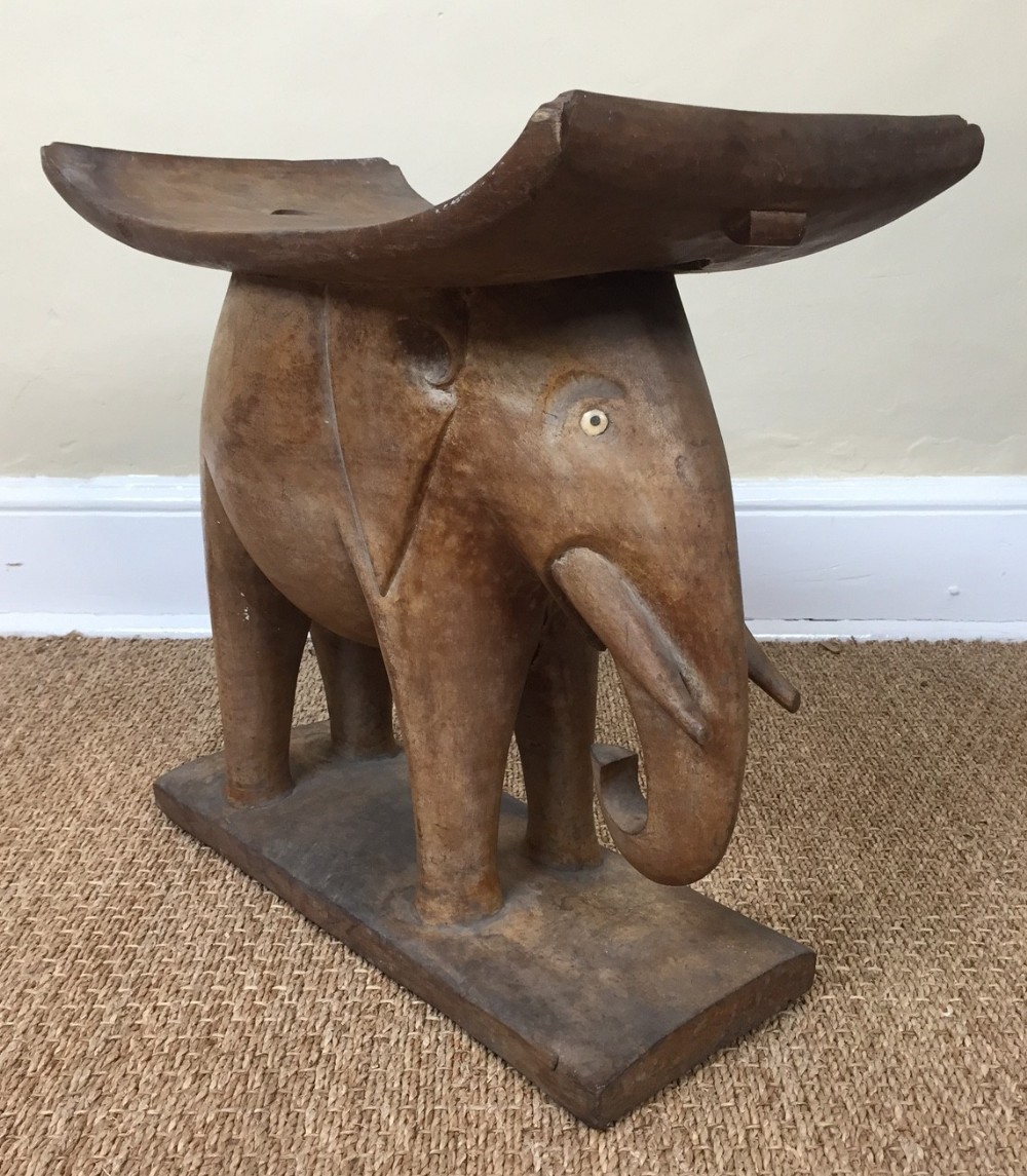 A West African elephant table circa 1930. Gold Coast .