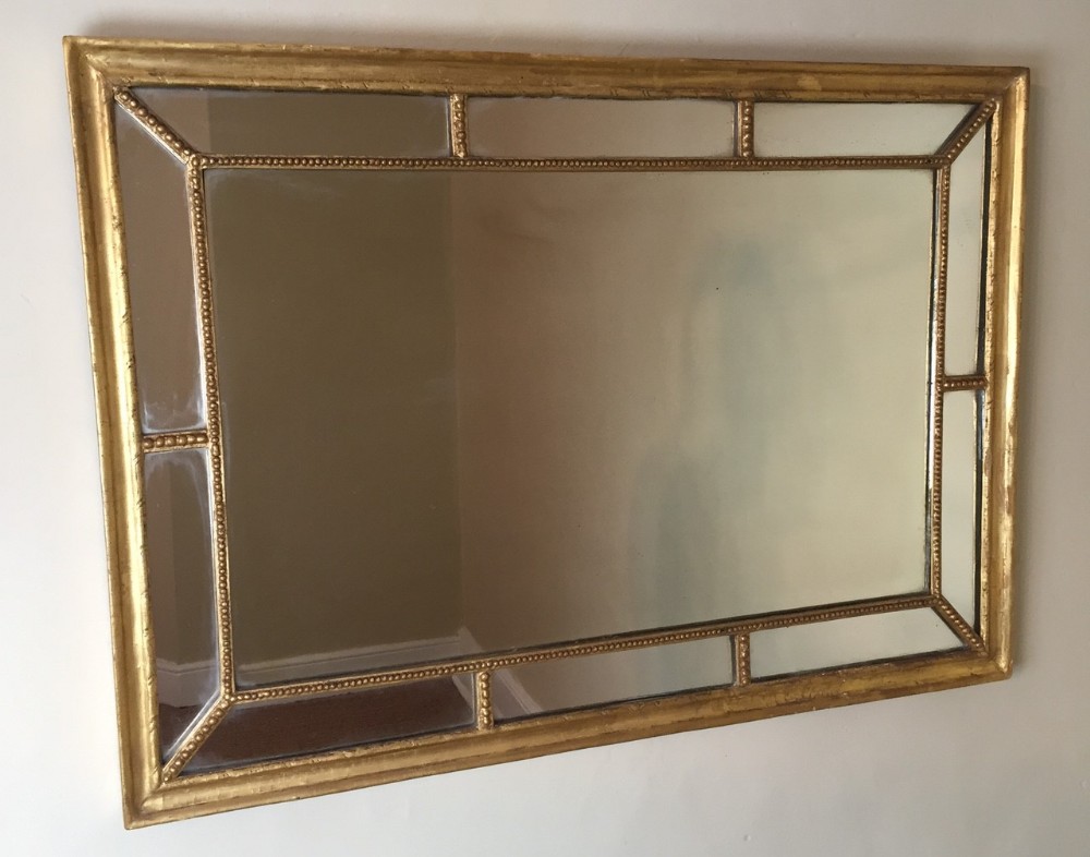A late Victorian gilt border glass mirror circa 1900