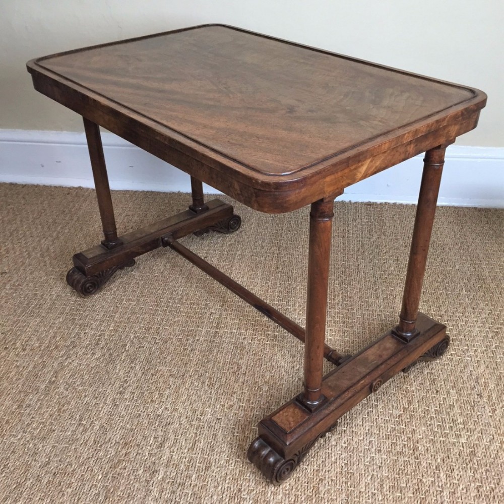 A Regency  fiddle back mahogany lamp table circa 1820 