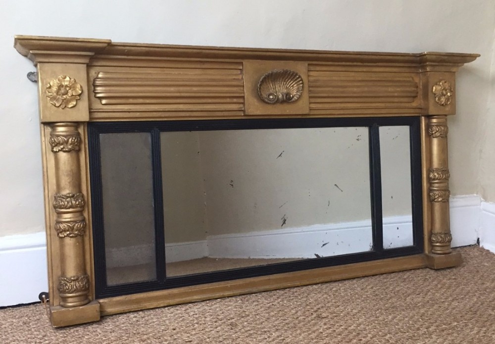 A George IV gilt over mantle mirror circa 1830 
