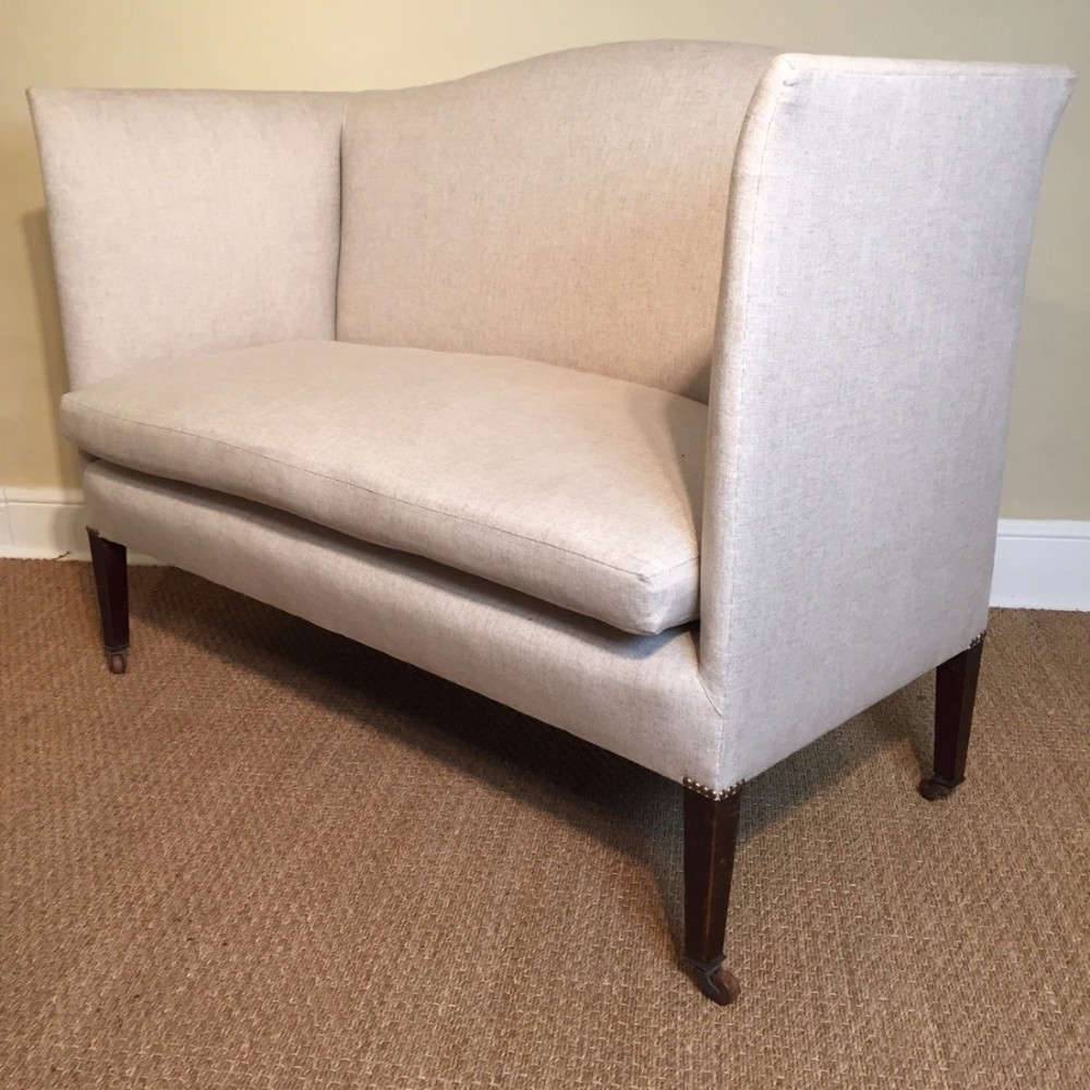 A late Victorian mahogany two seater sofa circa 1900