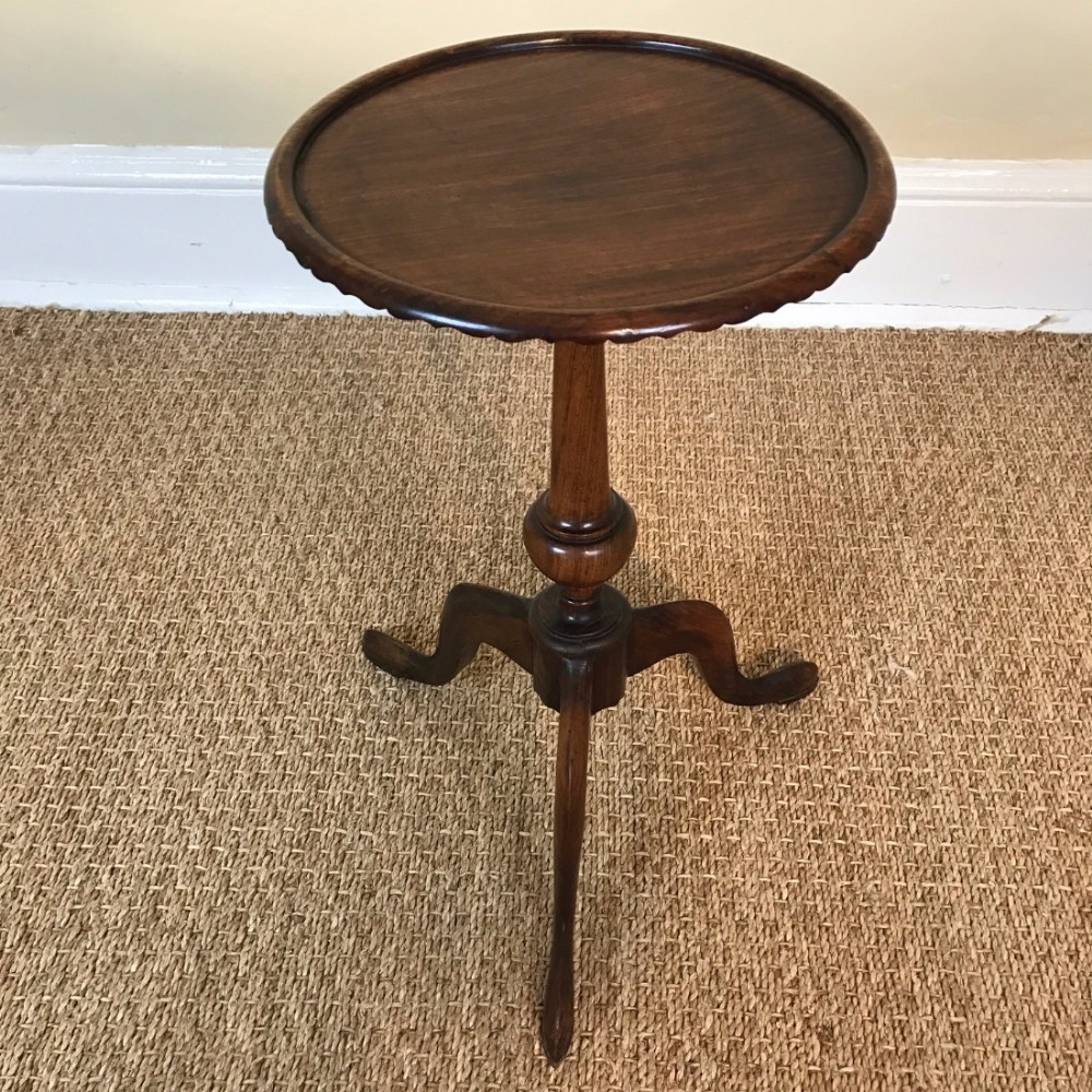 An Anglo Indian Padouk small tripod table circa 1910