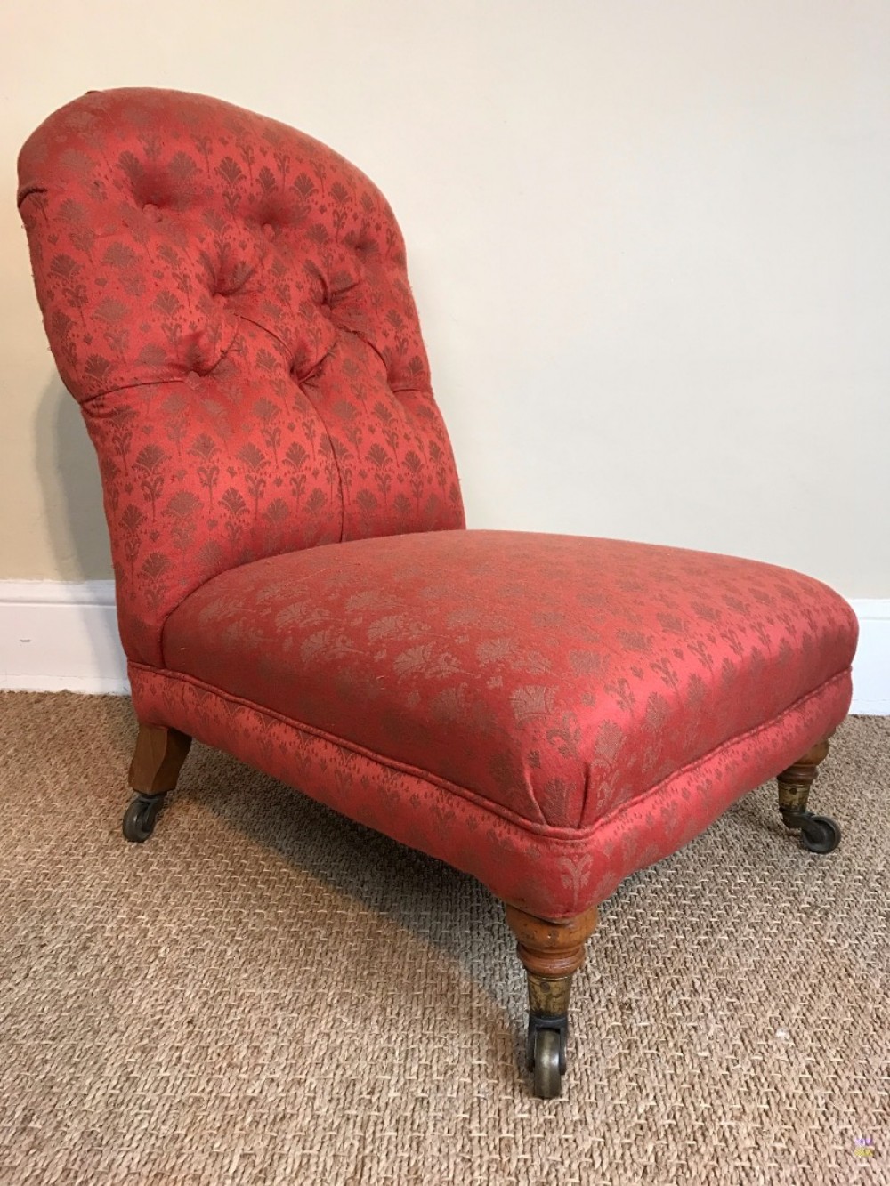 A Victorian Birch Wood nursing chair circa 1870