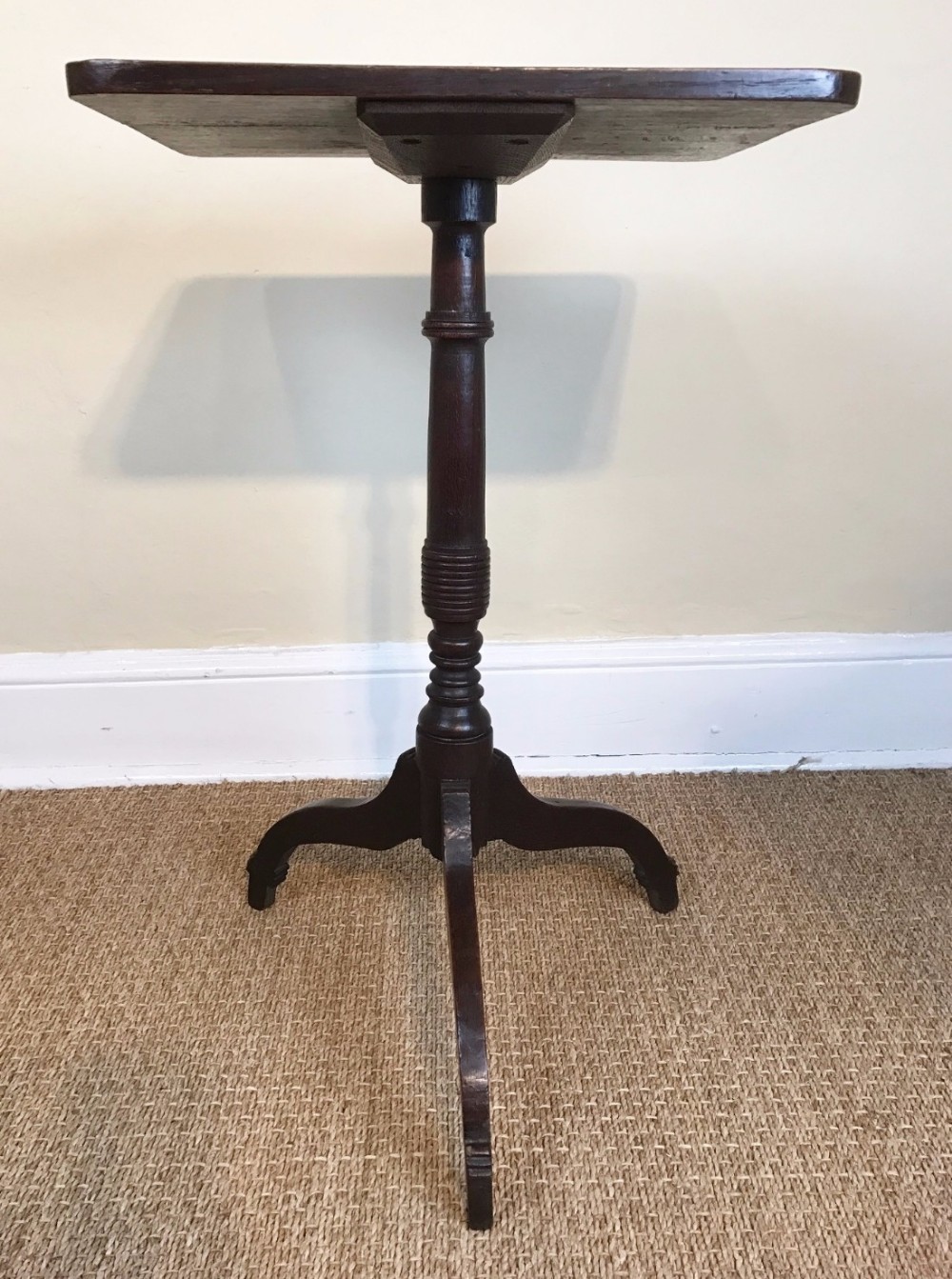 A Regency oak tripod table circa 1820