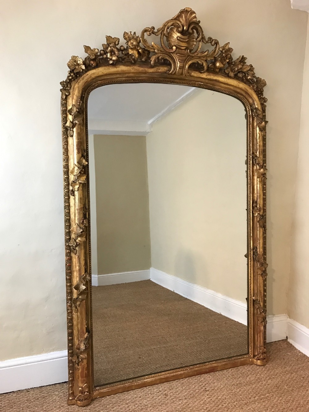 A large mid 19th century gilt pier mirror circa 1860 