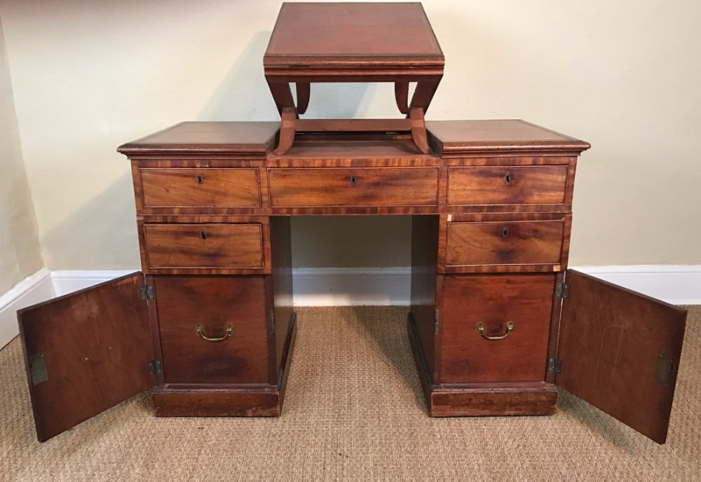 A George 111 mahogany architects desk circa 1800