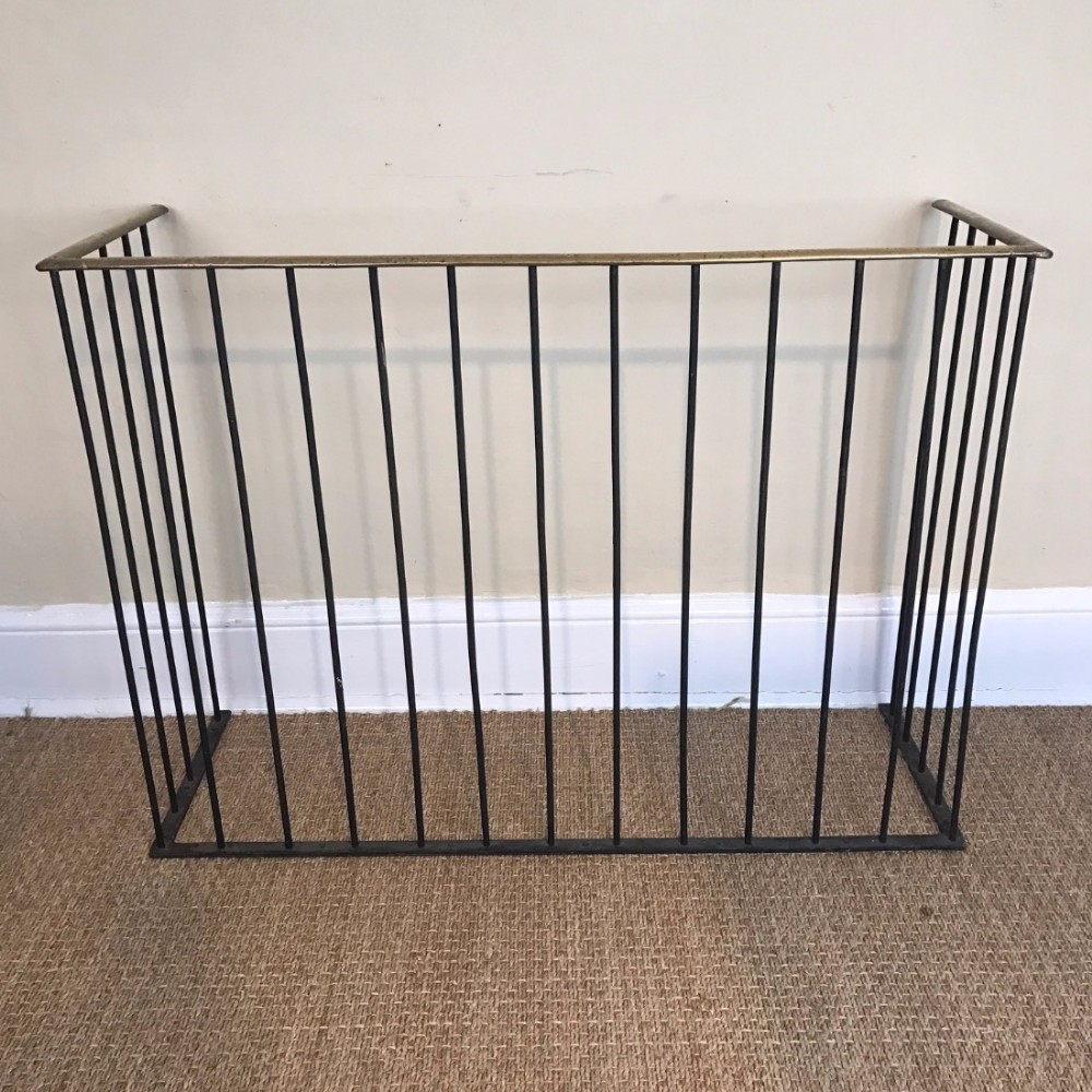A late Regency iron and brass nursery fender circa 1830