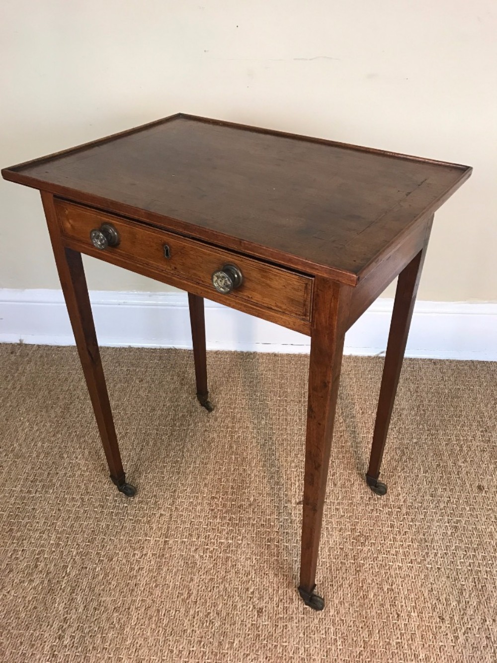 A George 111 mahogany and inlaid side table circa 1790