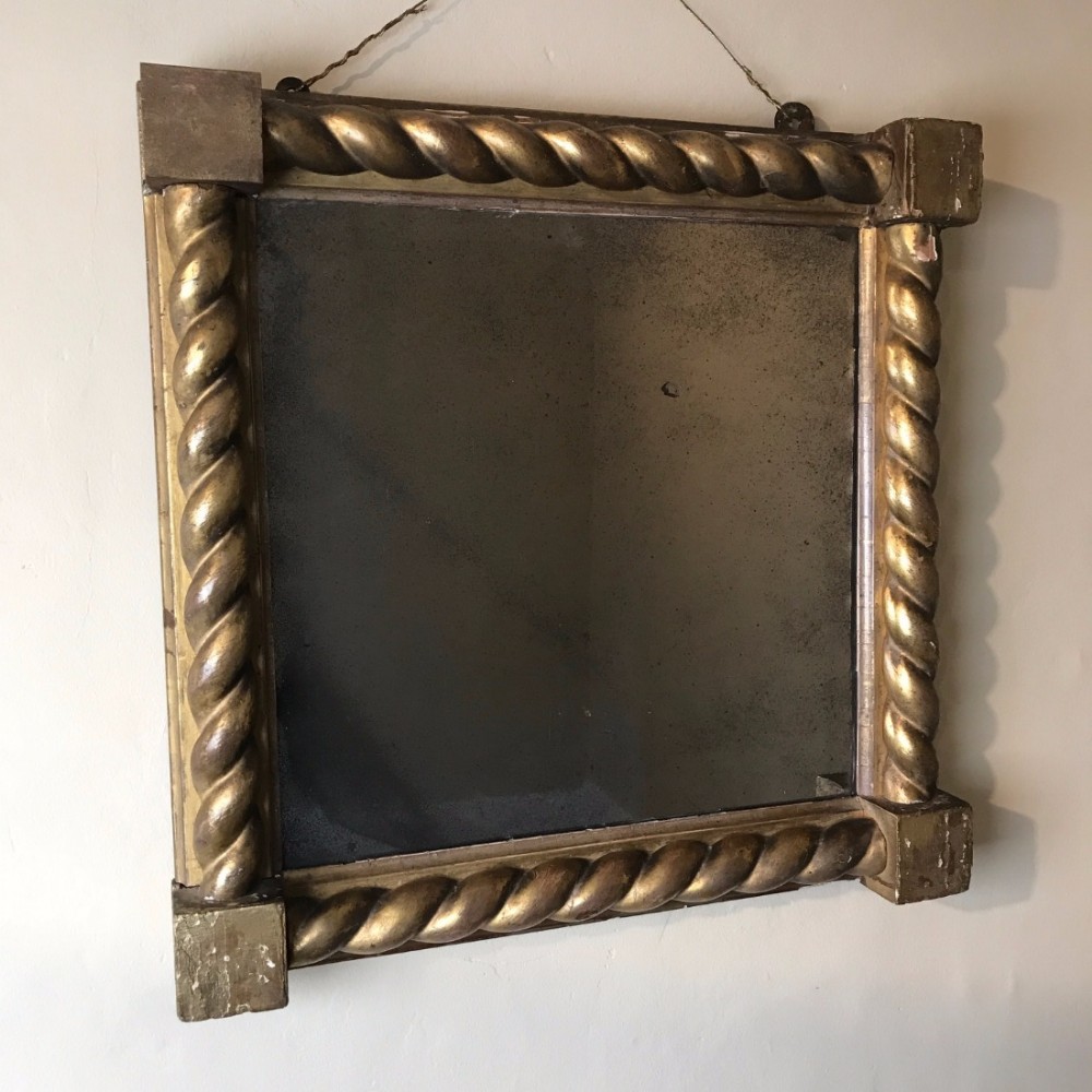 A Regency gilt square wall mirror circa 1820 