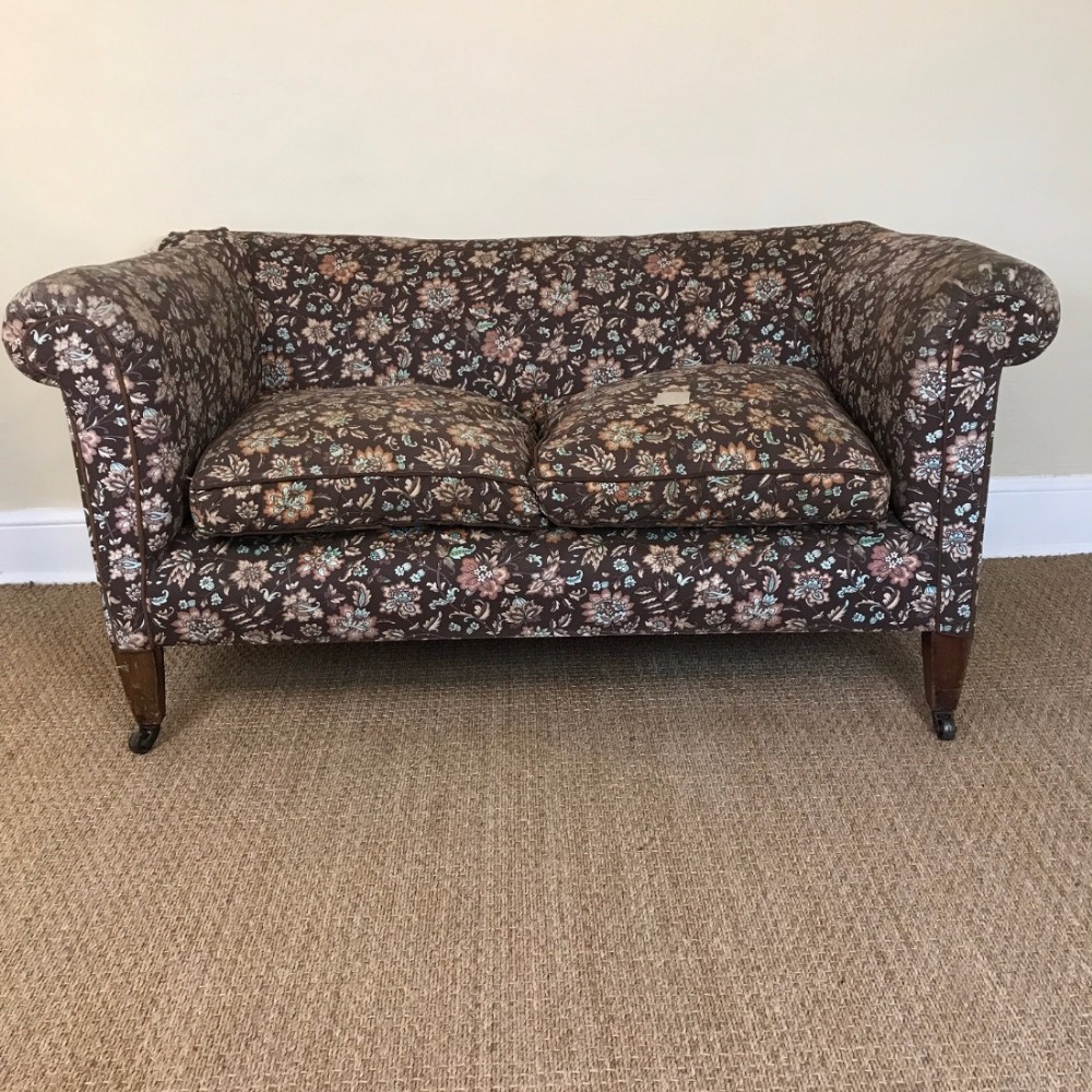 An Edwardian mahogany two seater sofa circa 1910