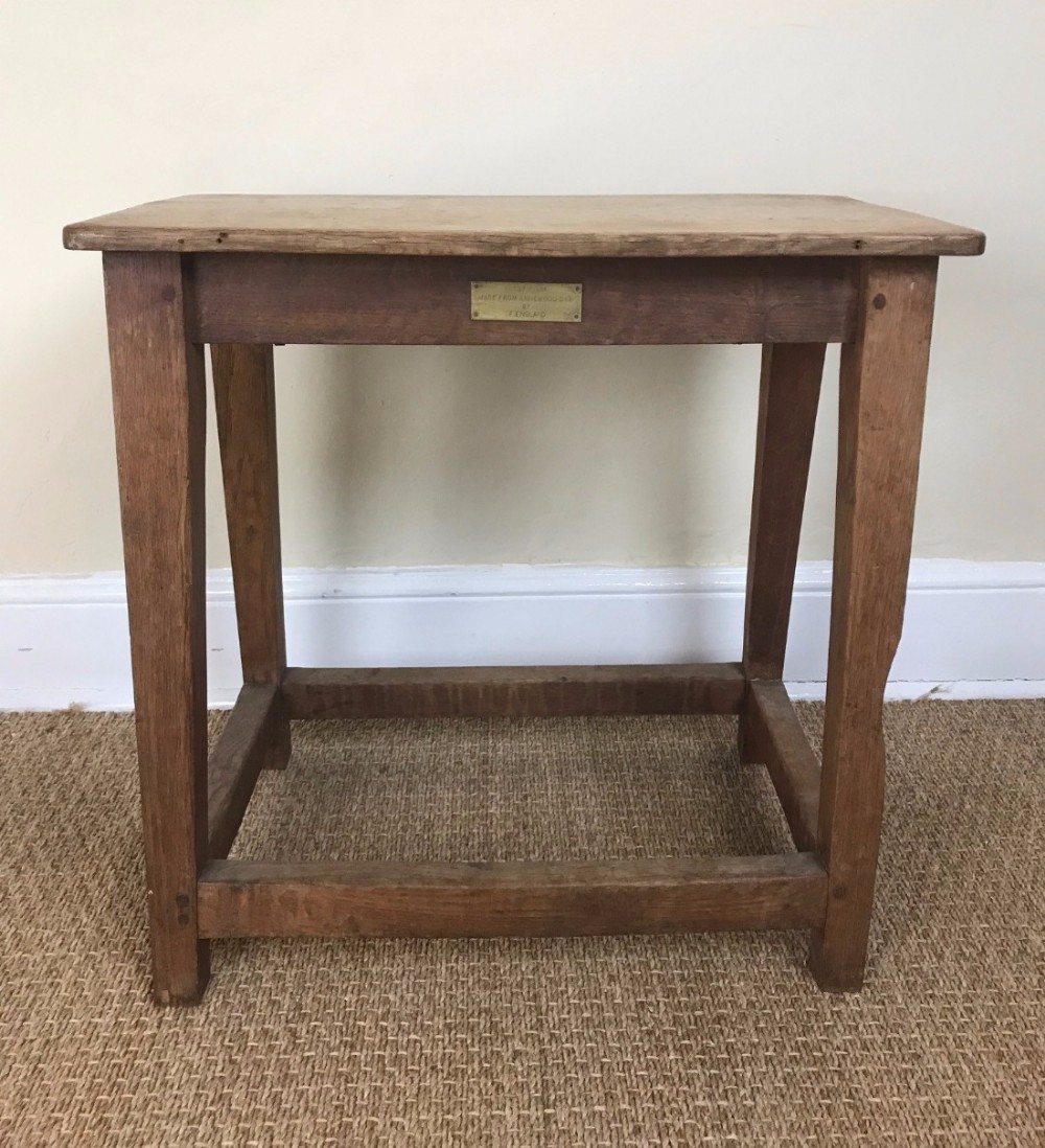 An unusual Arts and Crafts oak table circa 1930