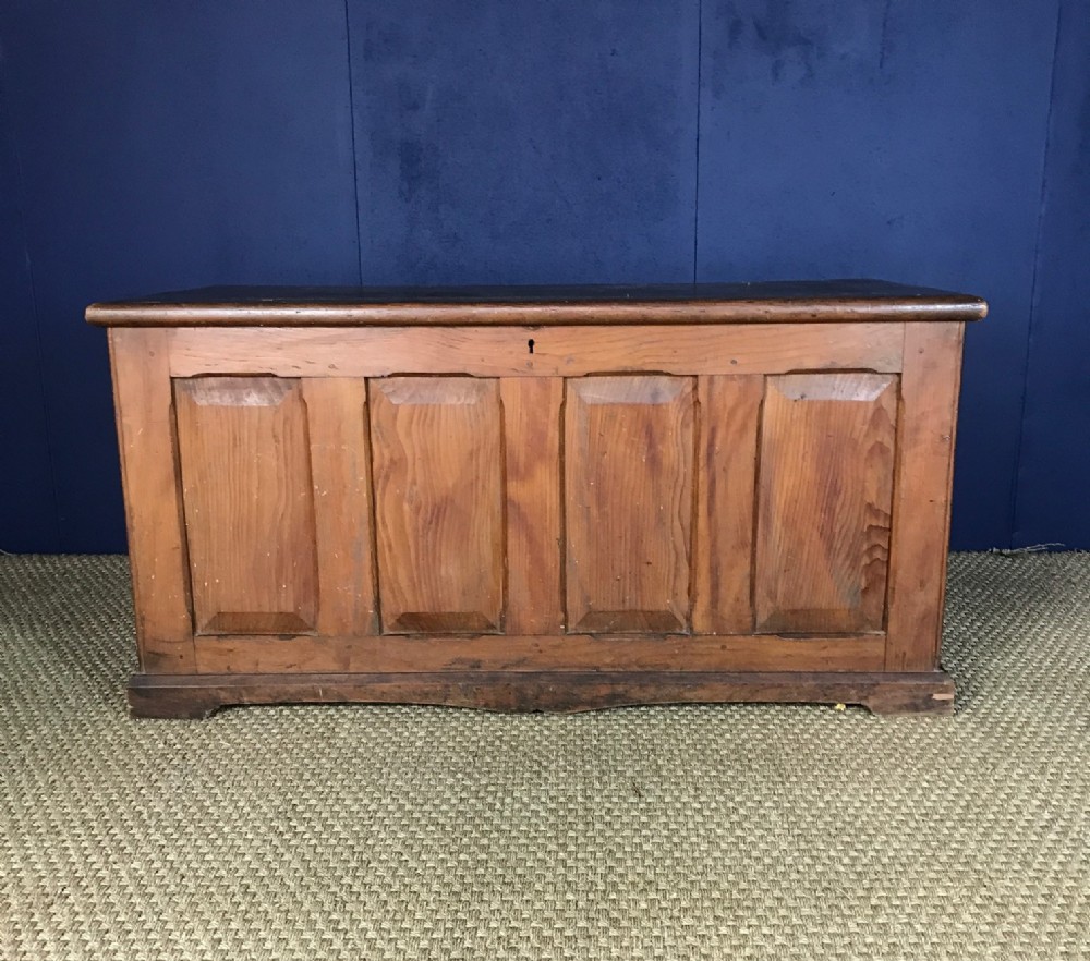 A large Edwardian colonial Larchwood officers travelling trunk c 1910