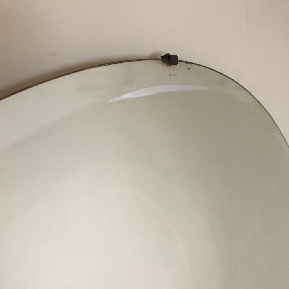 A large English Art Deco Circular Mirror c 1930 View II