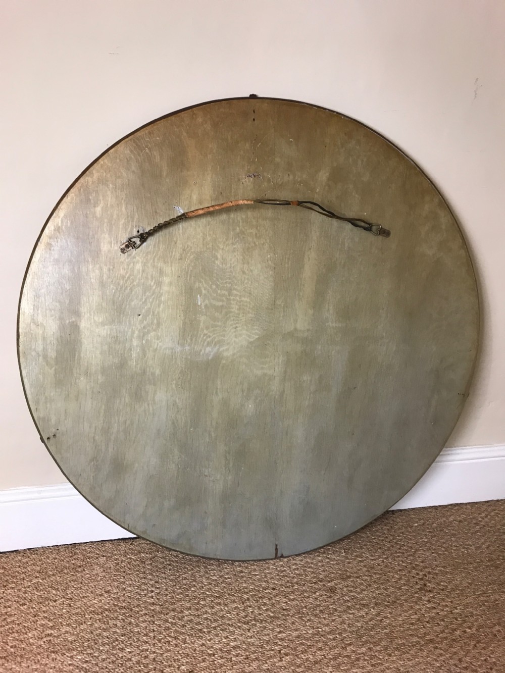 A large English Art Deco Circular Mirror c 1930 View III