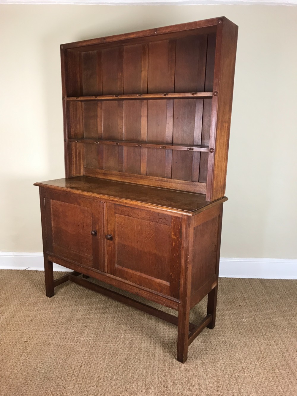  A rare early Heals oak dresser circa 1905 by Sir Ambrose Heal  View II