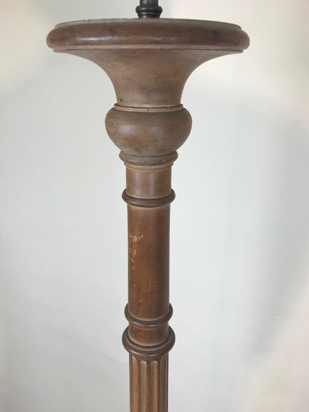 A Pair Of Large Edwardian Dry Pine Standard Lamps C 1910 In The Style ...