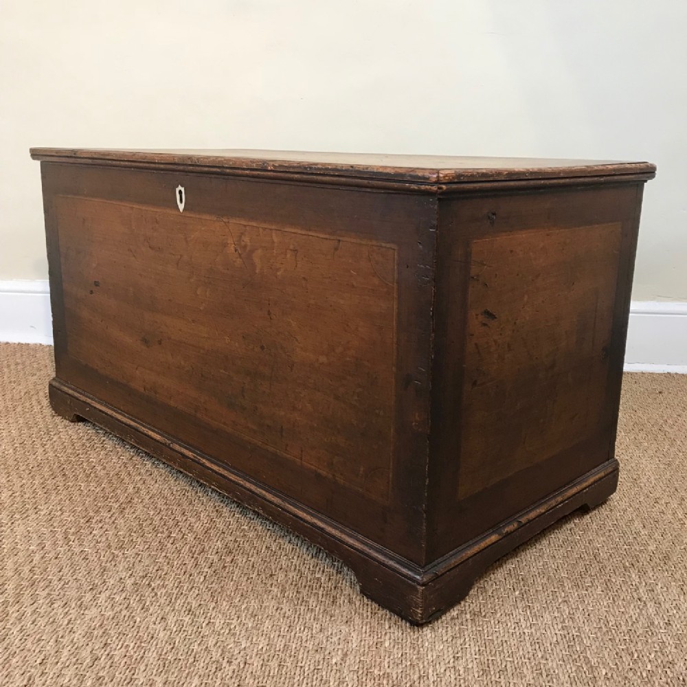 A Regency painted pine box Lincolnshire circa 1820 