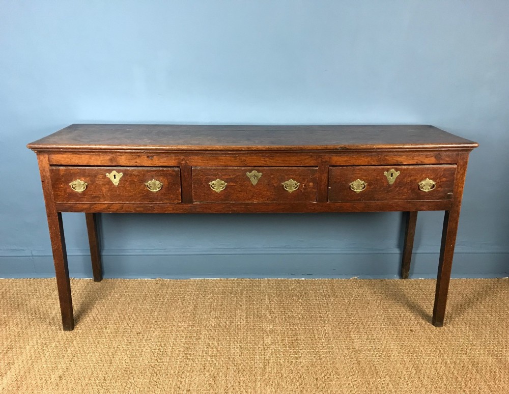 A George 111 oak Devon dresser c 1780