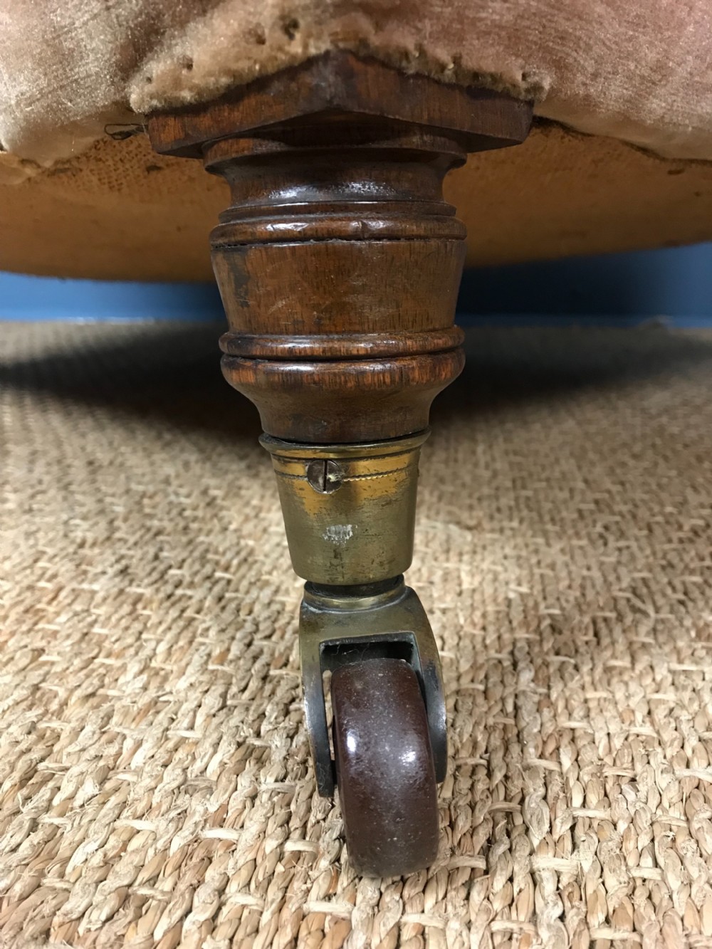 A late Victorian oak armchair c 1900 View II