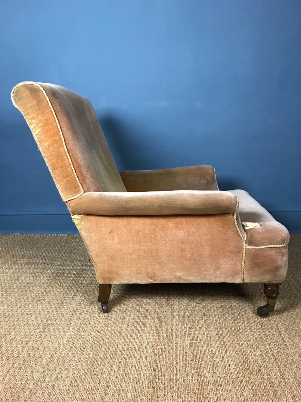 A late Victorian oak armchair c 1900 View III