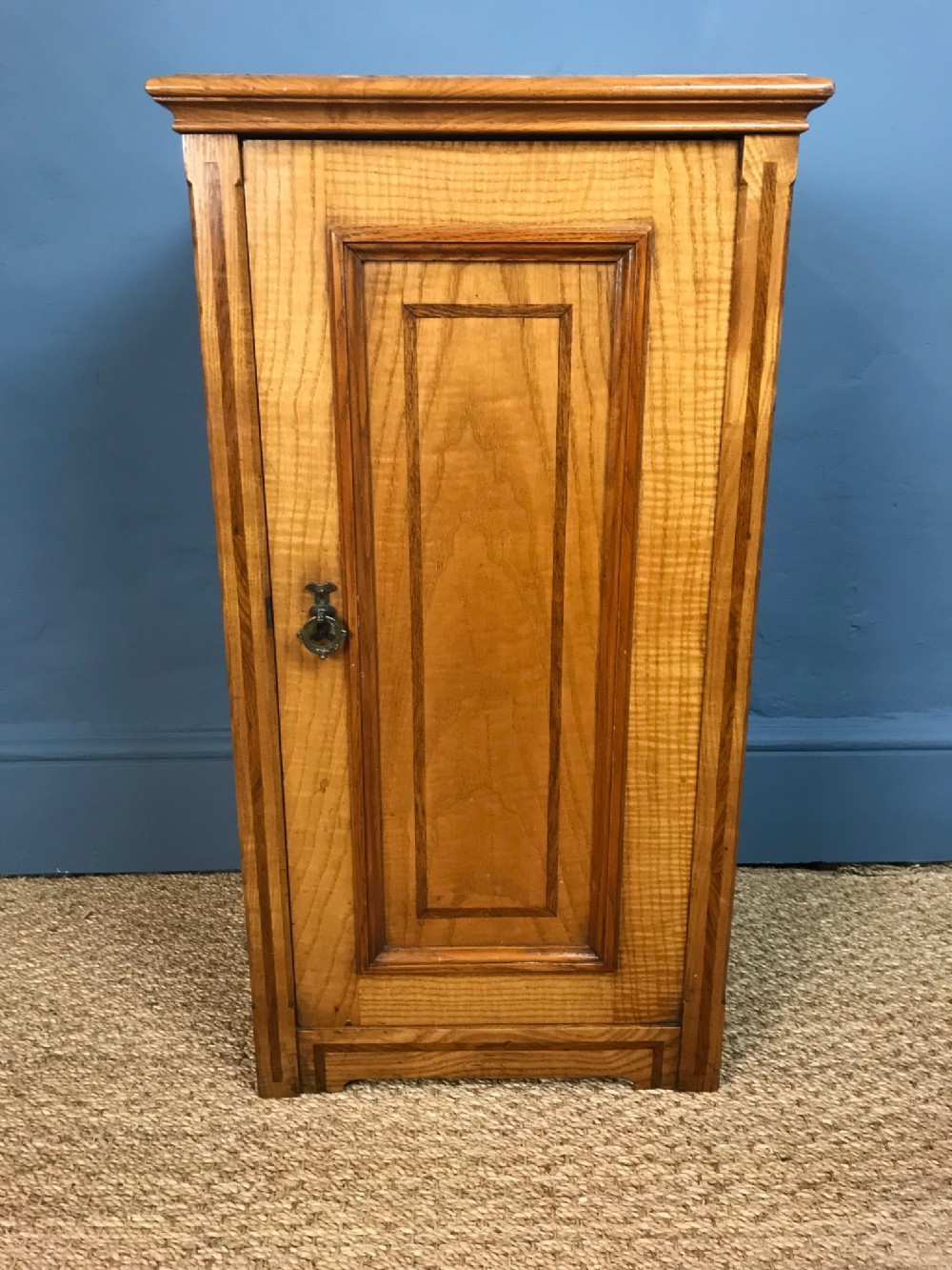 An Aesthetic Movement ash pot cupboard c 1880