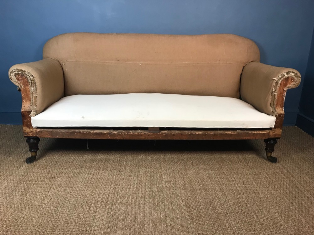 A Victorian mahogany country house sofa circa 1890