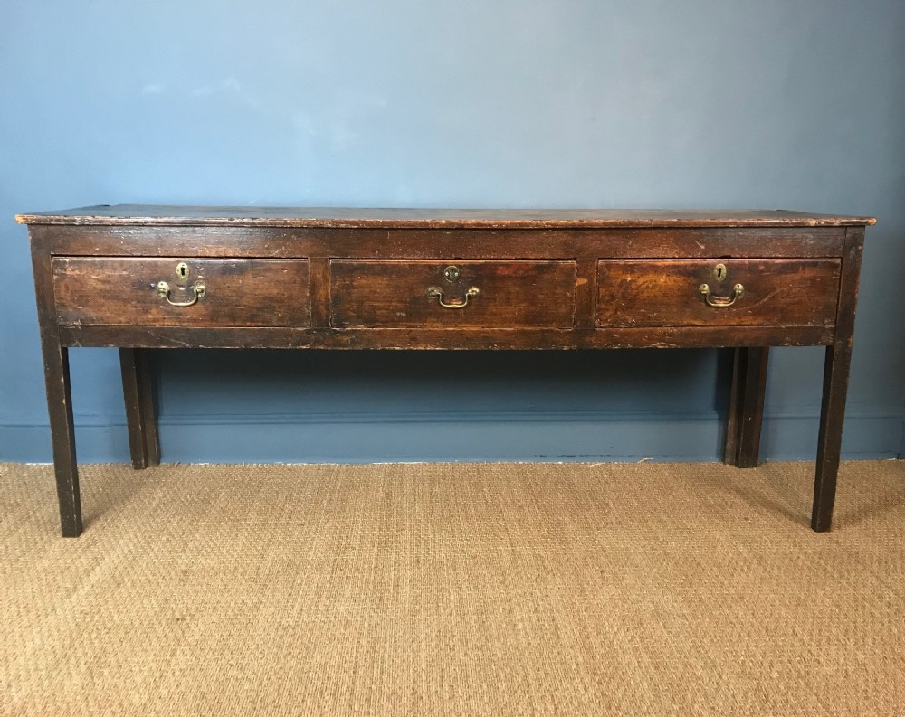 A George 111 pine dresser base circa 1800