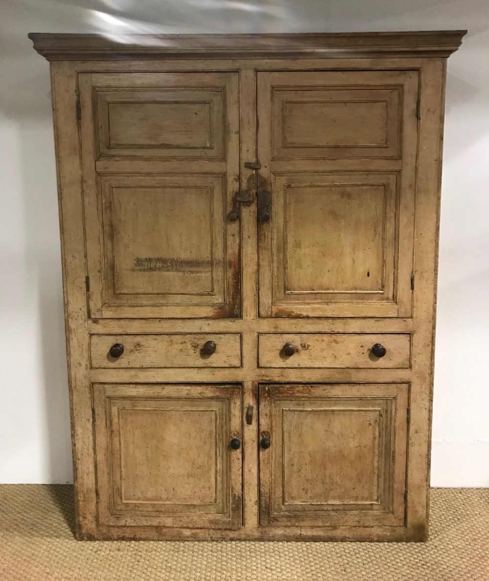 A George 111 pine Housekeepers Cupboard c 1800 West Country
