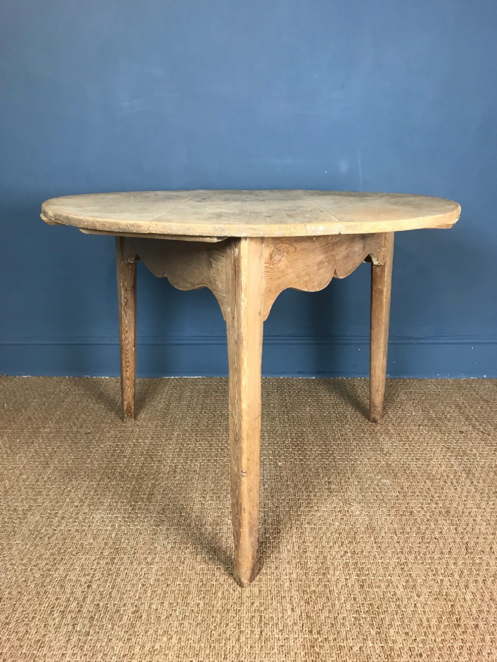An unusually large West Country Pine cricket table circa 1830