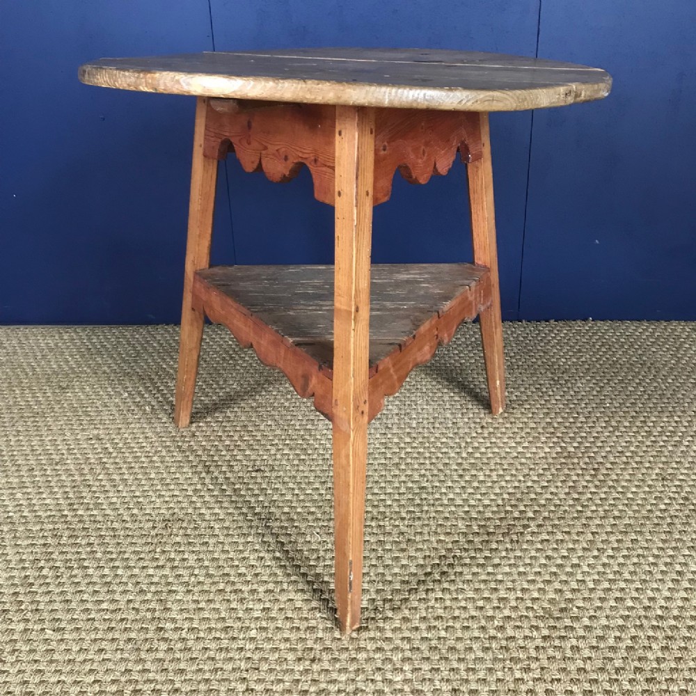 A late Georgian West Country Pine cricket table circa 1830
