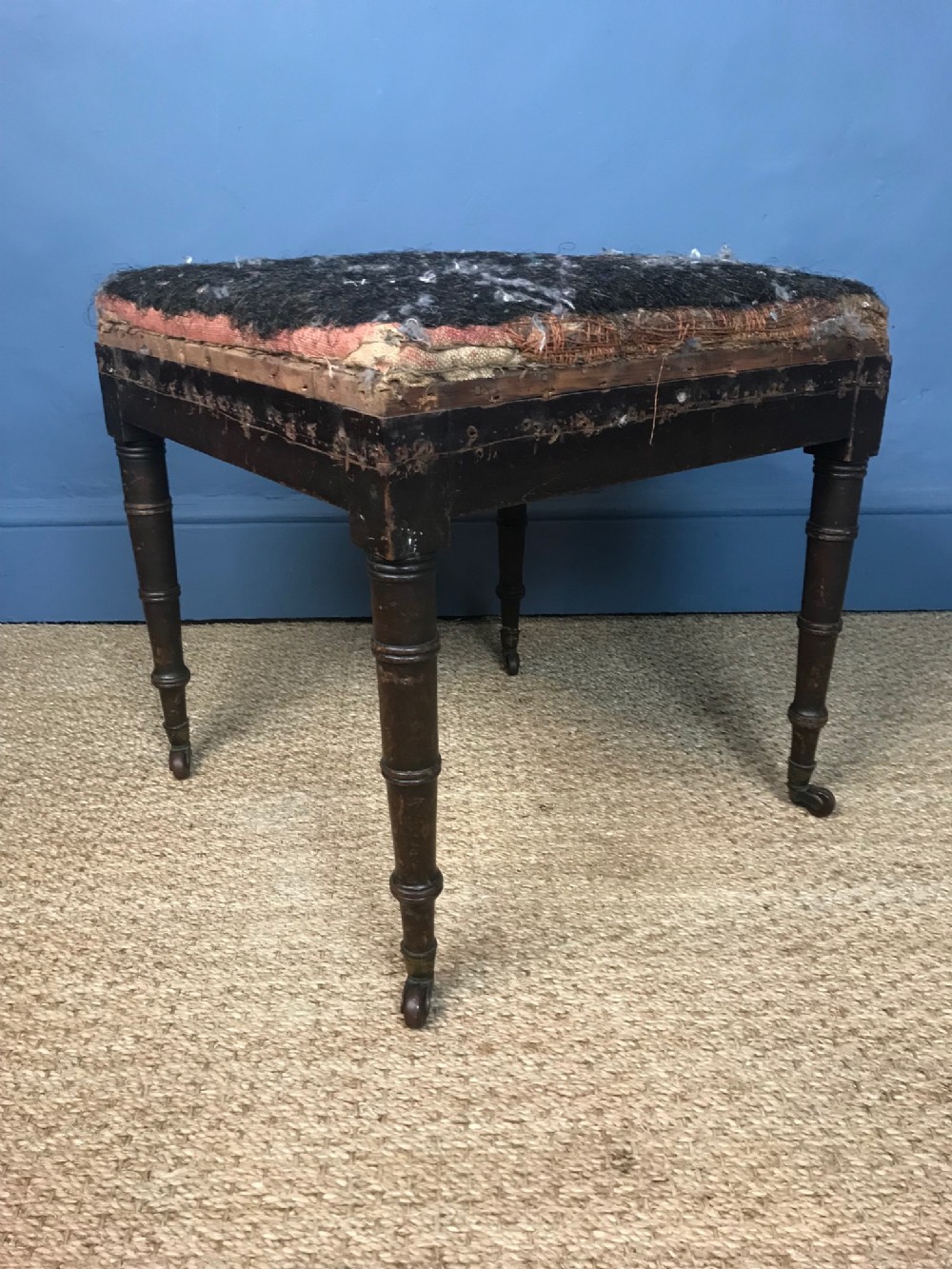 A George 111 mahogany stool circa 1810