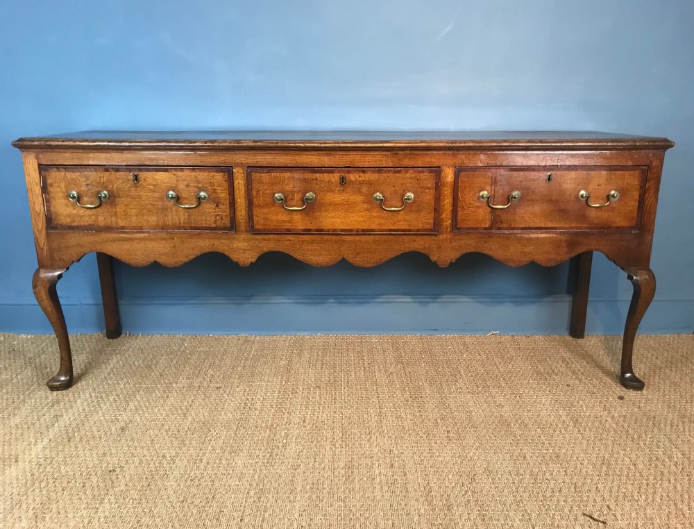 A George 111 cabriole leg dresser  Shropshire circa 1780 
