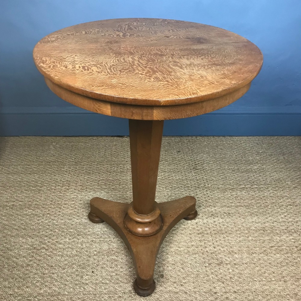 A William IV lace wood lamp table circa 1835