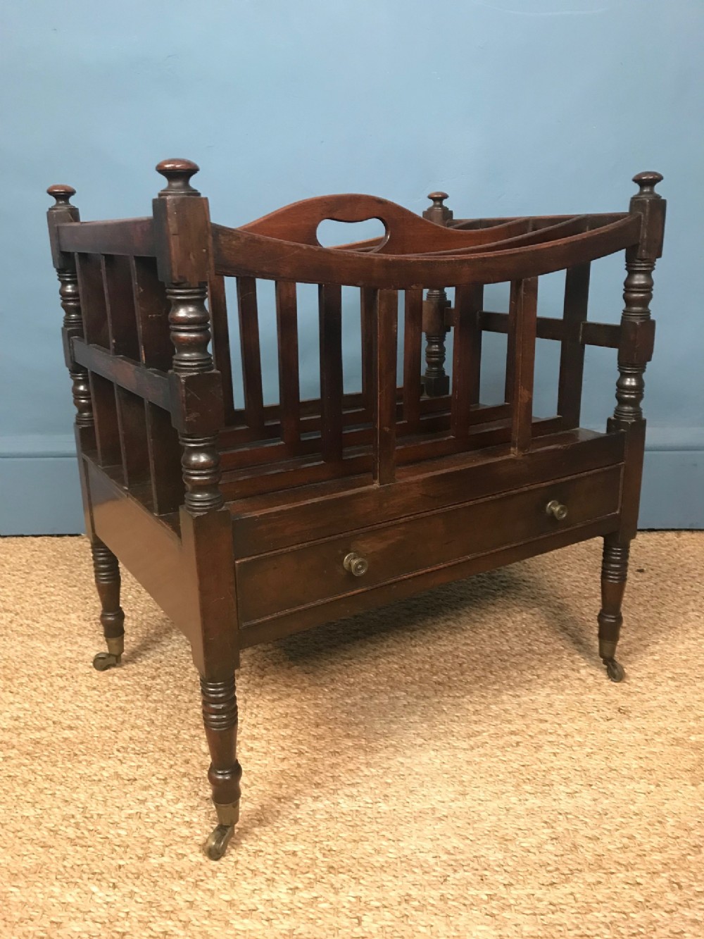 A George IV mahogany Canterbury circa 1825