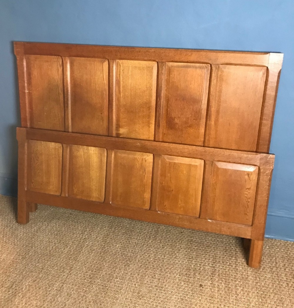 An early Gordon Russell oak bed c 1928