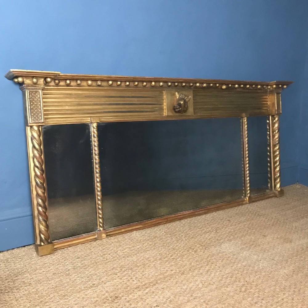 A Regency gilt over mantel mirror circa 1820