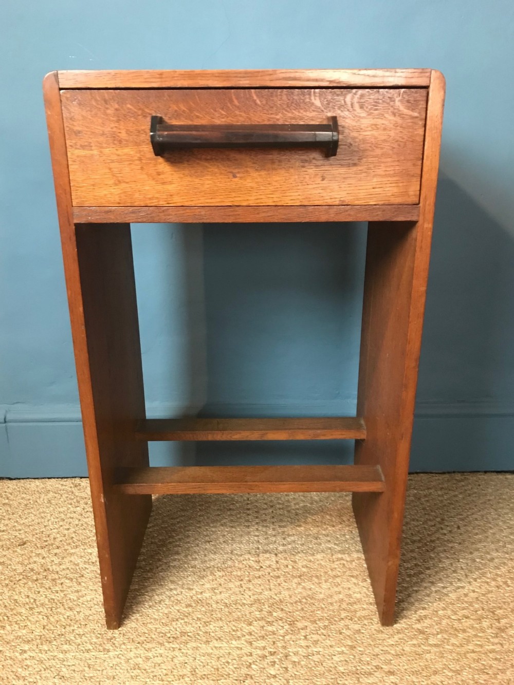An English oak Art Deco side table circa 1925