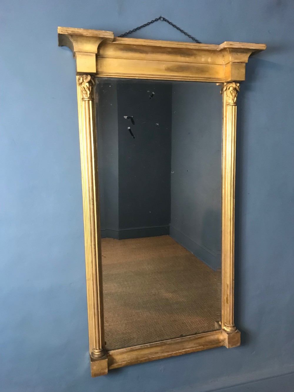 A large George 111 water gilt pier mirror circa 1800